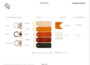 Keychain Custom Word Custom Word Keychains – Twin Sparrow