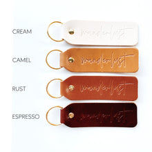 "Wanderlust" Script Keychain